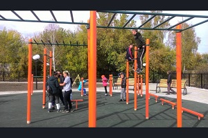Жители города Черепаново смогут заниматься спортом в новом парке "Березовая роща" 