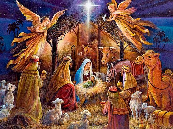 «Живая» картина рождения Христа появилась в Новосибирске