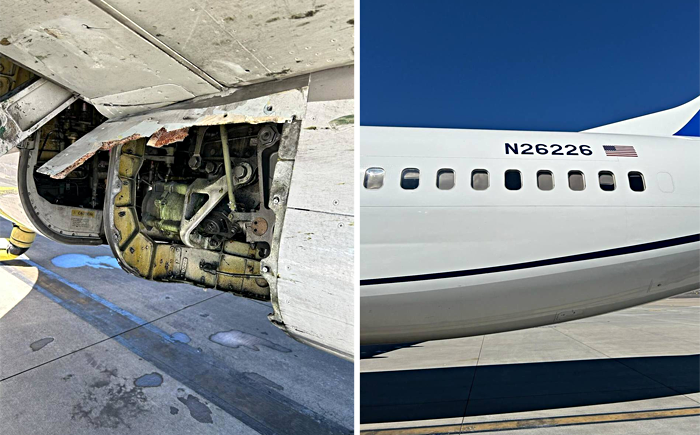 Американский Boeing 737 потерял в полете часть обшивки