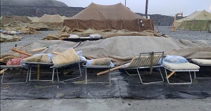 В Красноярском крае лагерь для ковидных больных разрушил ураган
