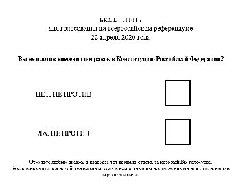 Пять вариантов голосования по поправкам в Конституцию опубликовали представители движения "Голос"