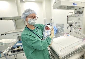 Первого февраля в новом Новосибирском перинатальном центре появился первый малыш