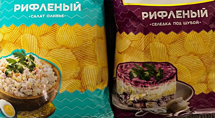 Новогодние чипсы со вкусом оливье и селедки под шубой выпустили в Москве