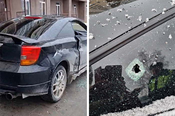 В Новосибирске мужчина расстрелял и протаранил машину бывшей жены